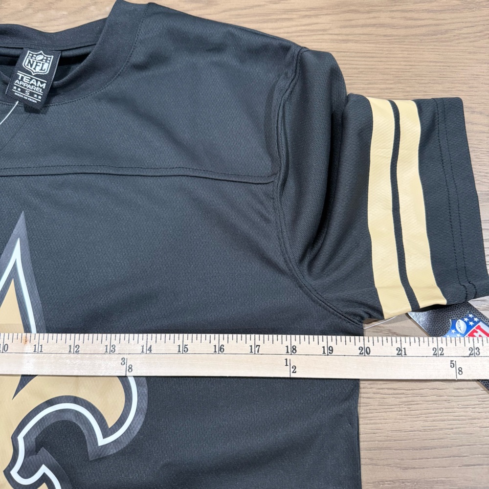 NFL New Orleans Saints Team Apparel Short Sleeve Jersey Shirt Small Football Fan - Picture 12 of 16